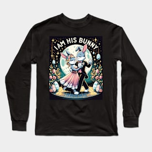 I Am His Bunny Romantic Spring Easter Design Long Sleeve T-Shirt